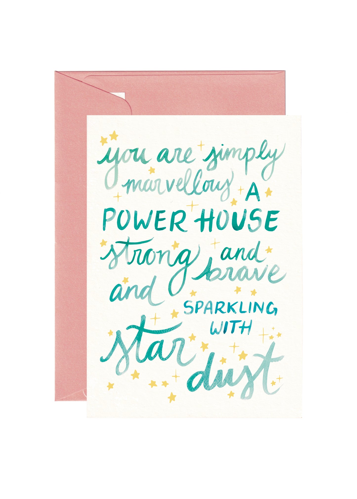 Inspirierende Karte | Aufmunternde Karte | Grusskarte mit Handlettering