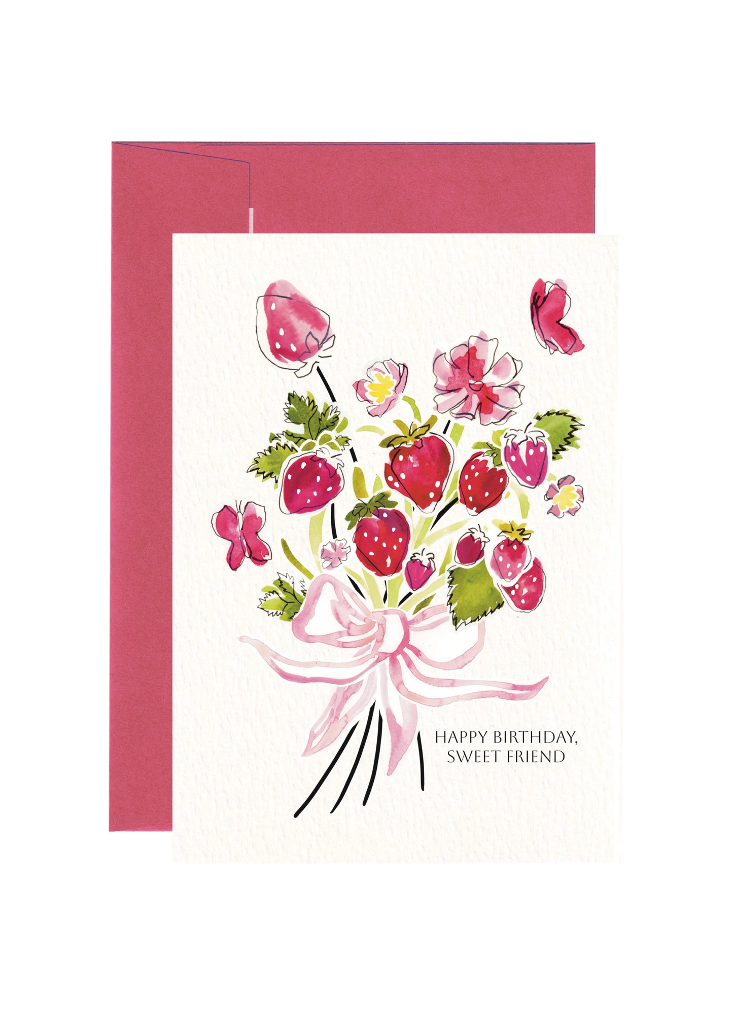 Erdbeer-Geburtstagskarte | Happy Birthday, Sweet Friend | SM