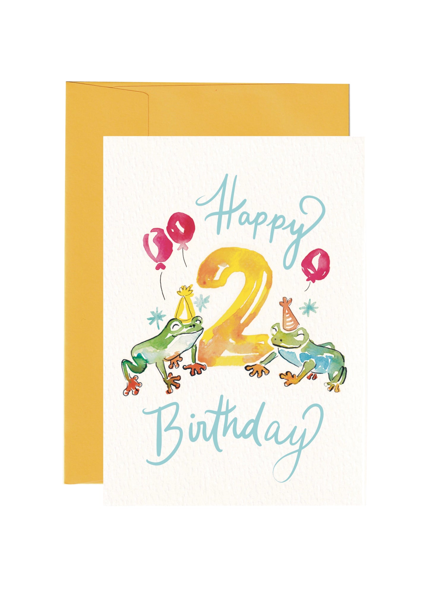 2. Geburtstag | Frosch-Grusskarte | Happy Birthday | SM