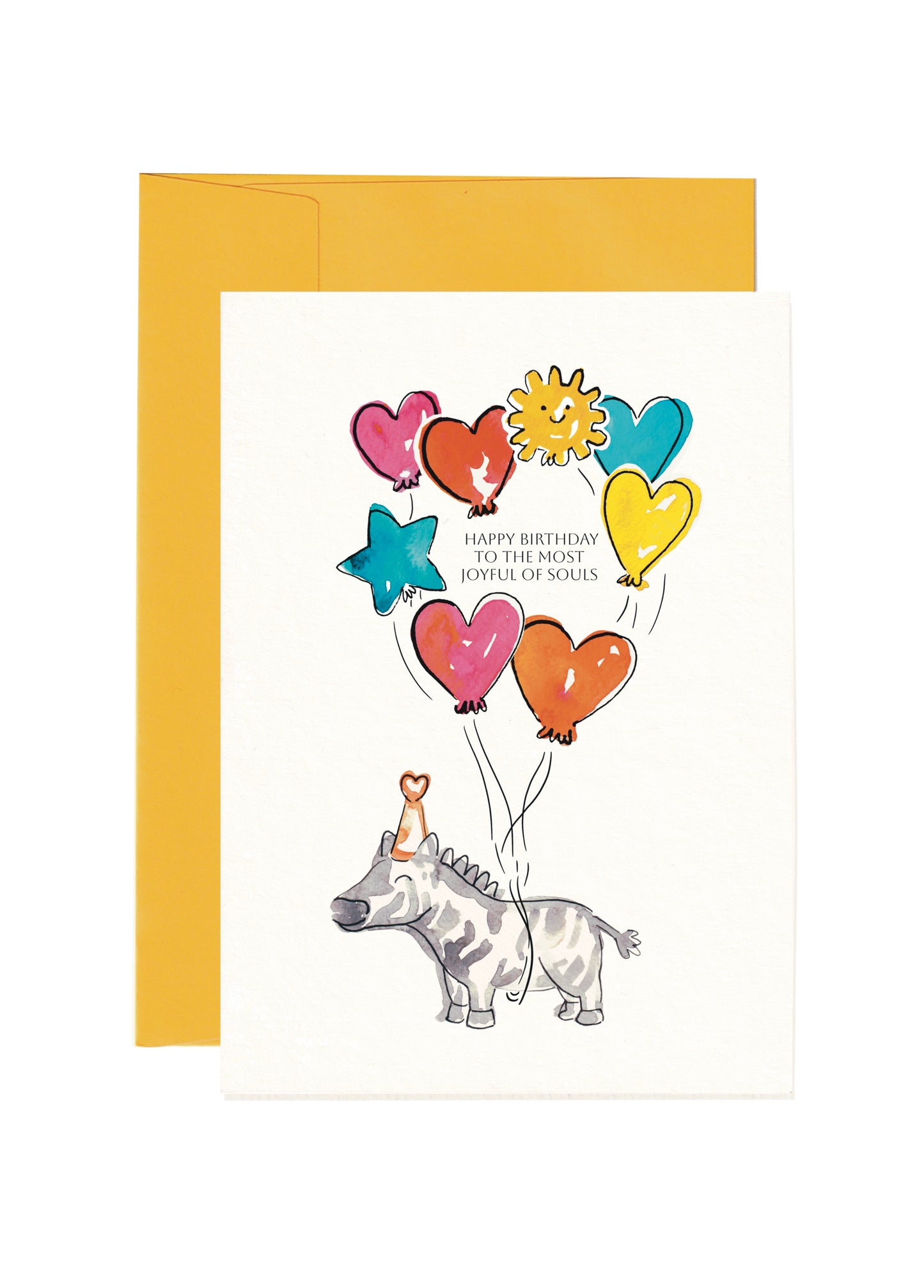 Zebra Geburtstagskarte | Happy Birthday to the most joyful of souls