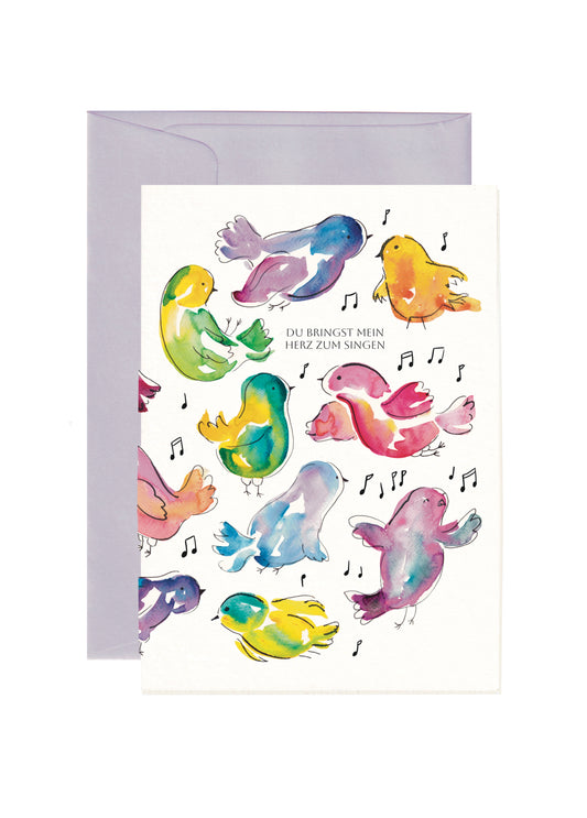 Song Bird Card | Du bringst mein Herz zum singen | SM