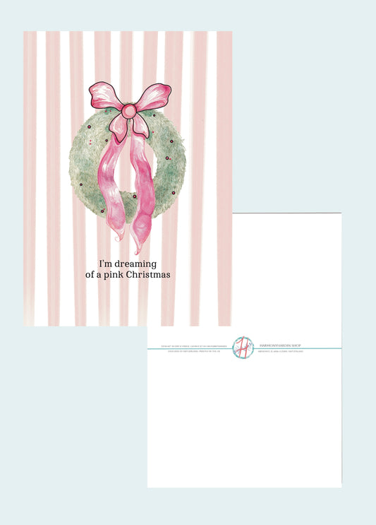 Postkarte | I’m dreaming of a pink Christmas