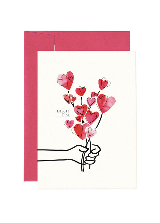 Heart Greeting Card | Love & Friendship | Liebste Grüsse | SM
